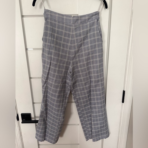 NWT lovers and friends gingham set pants and tie crop top XS - Picture 2 of 6